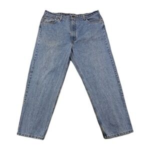Vintage Made In USA Levi's 550 Relaxed Fit Men's 42x30 Denim Blue Jeans Med Wash